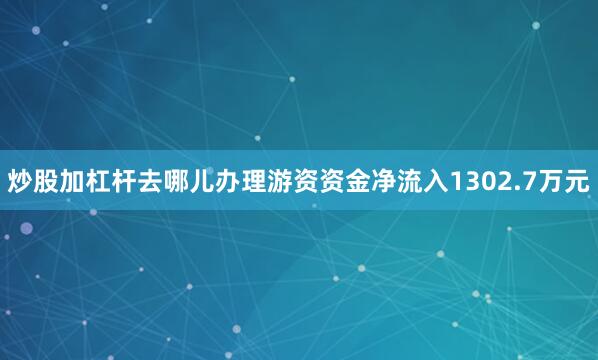 炒股加杠杆去哪儿办理游资资金净流入1302.7万元